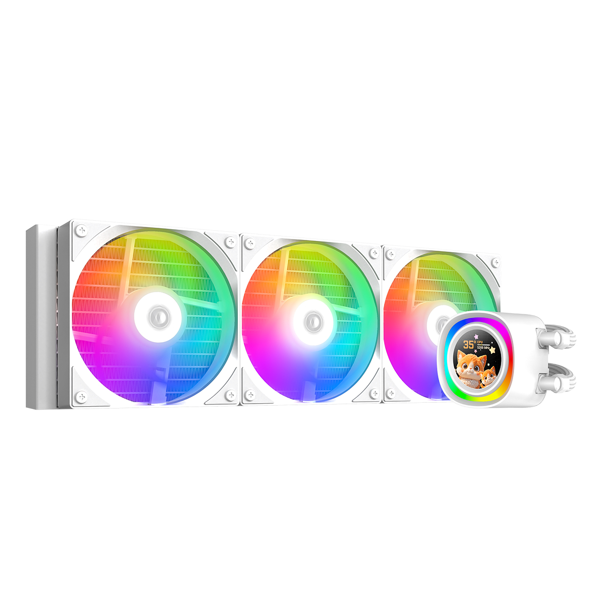 ID Cooling FX360 LCD - White