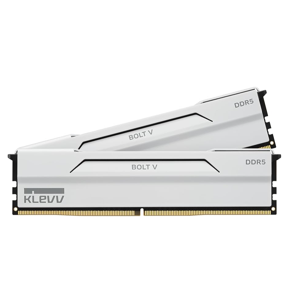 KLEVV BOLT V DDR5 6000 CL30 64GB (2x32GB) - Pure White