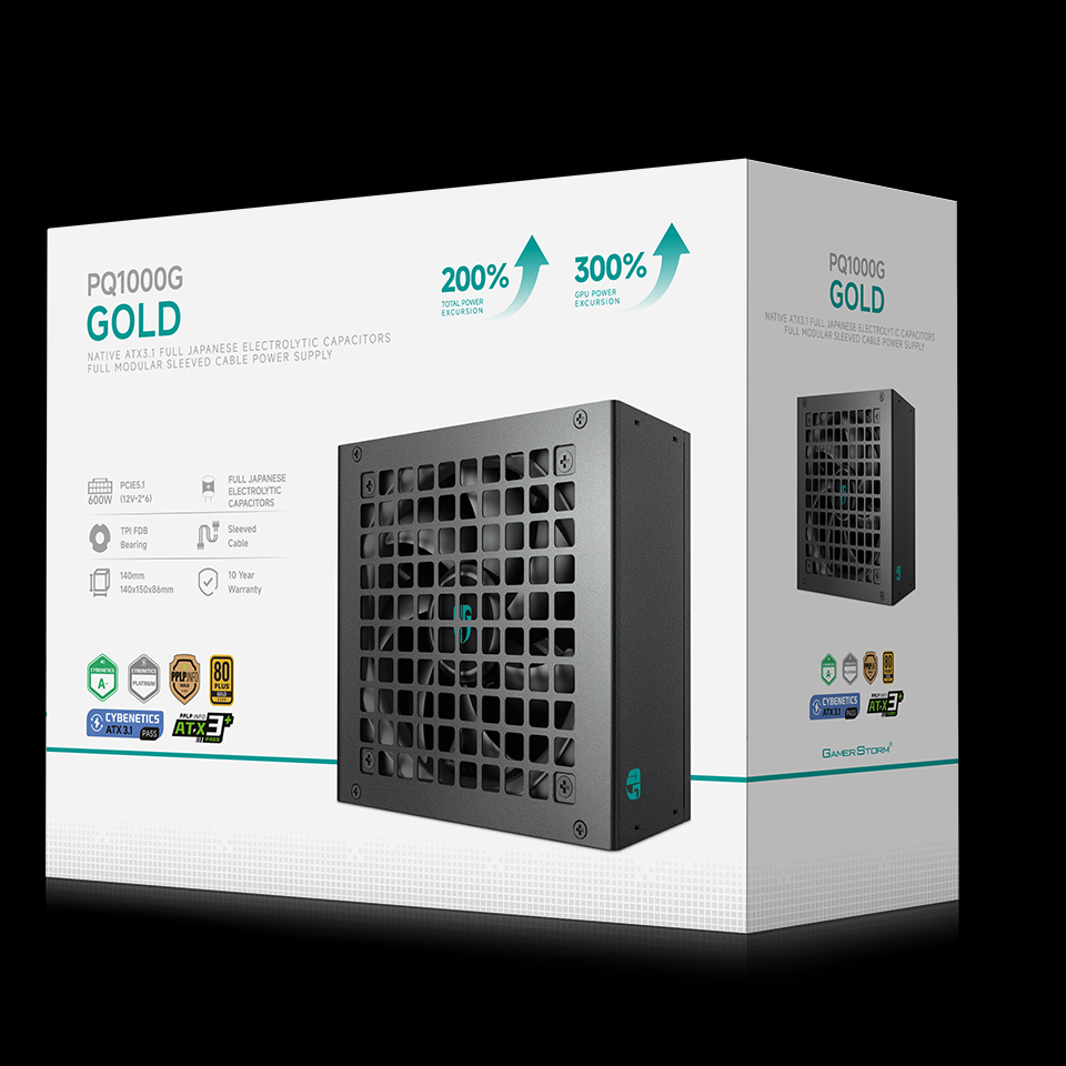 Deepcool Gamerstorm PQ1000G 1000W Platinum FM (ATX3.1+PCIe5.1)