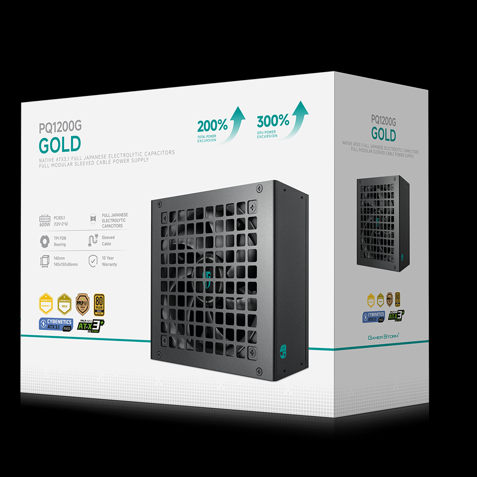 Deepcool Gamerstorm PQ1200G 1200W Platinum FM (ATX3.1+PCIe5.1)