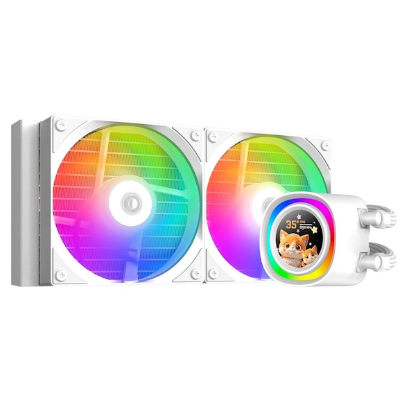 ID Cooling FX240 LCD - White