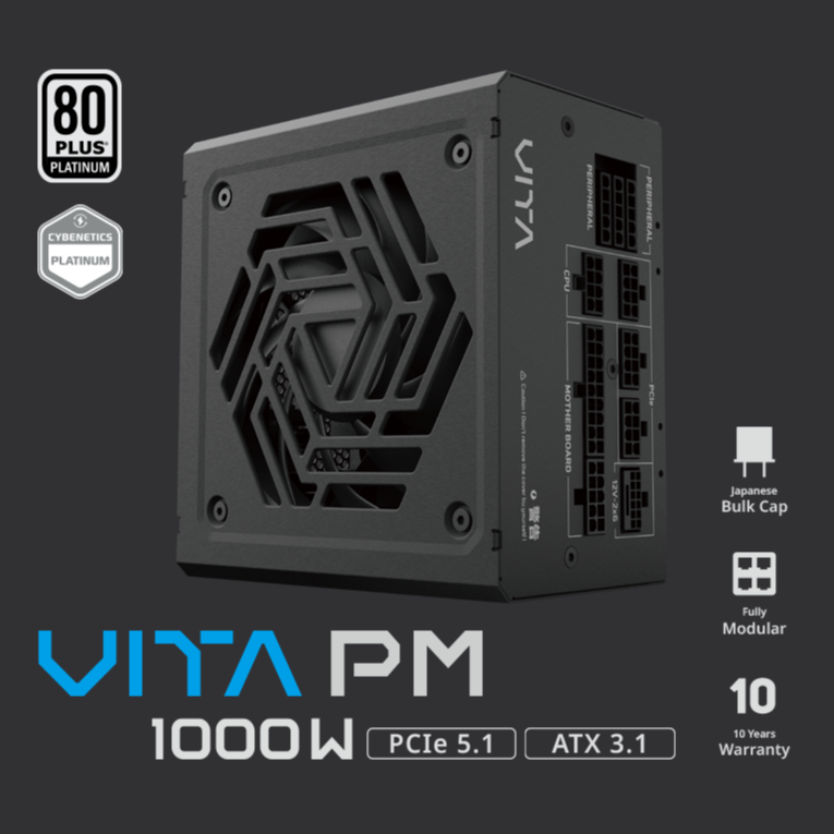FSP VITA PM 1000W 80+ Platinum Full Modular (ATX3.1+Gen5.1)