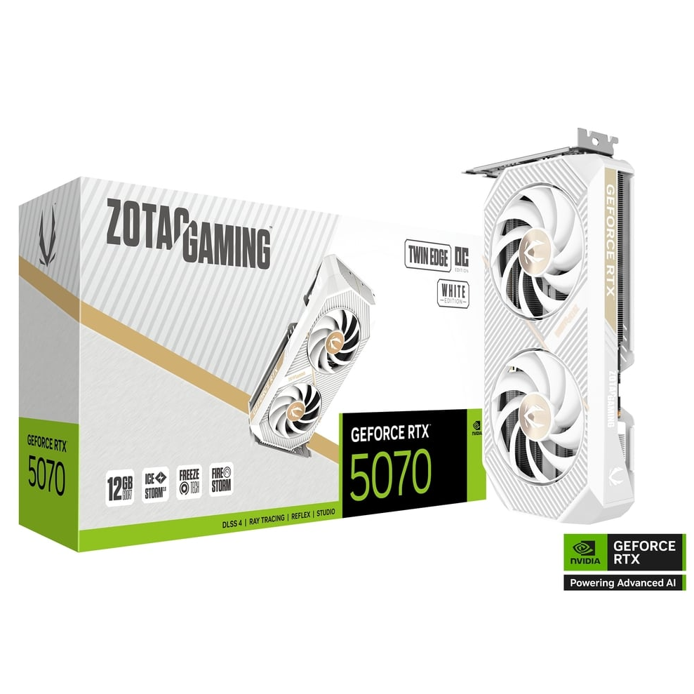 ZOTAC GAMING RTX 5070 TWIN EDGE OC 12GB - WHITE